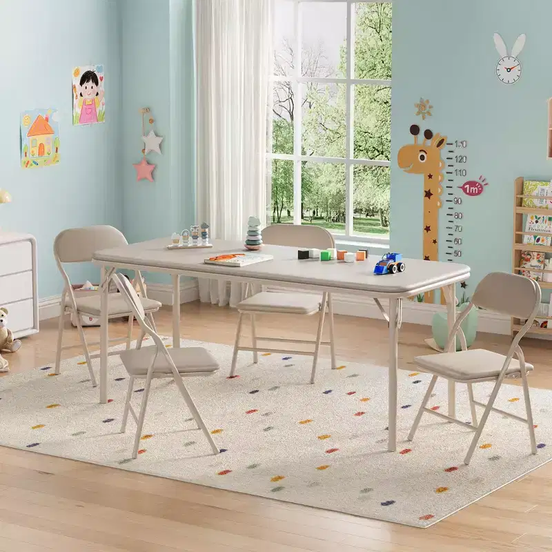 COZONY Kids Folding Table Only for Activities, Toddler Play Table for Learning and Crafts in Playroom, Classroom