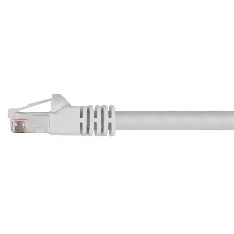Monoprice Cat6 Ethernet Patch Cable - 25 Feet - White | Network Internet Cord - RJ45, Stranded, 550Mhz, UTP, Pure Bare Copper Wire, 24AWG