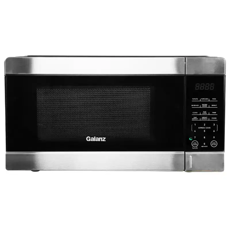 Galanz 0.9 cu ft 900W Countertop Microwave Oven in Black with One Touch Express Cooking