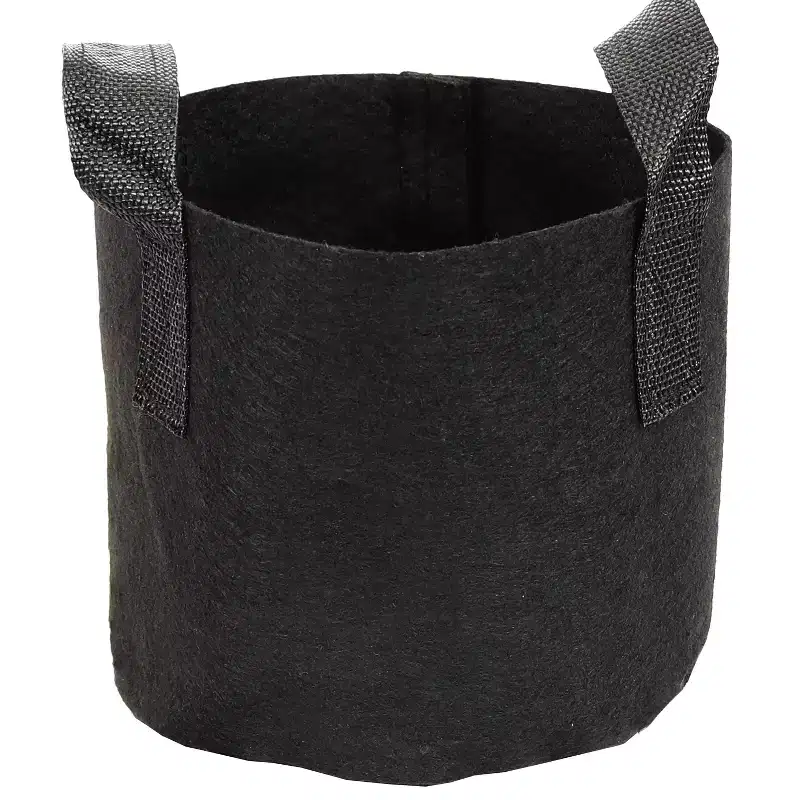 Sunnydaze Garden Grow Bag with Handles Non-Woven Polypropylene Fabric, Black