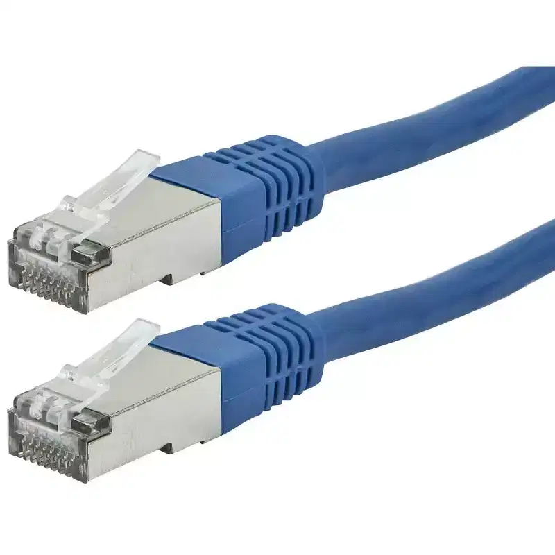 Monoprice Cat6A Ethernet Patch Cable - 2 feet - Blue | Zeroboot, RJ45, Stranded, 550Mhz, STP, Pure Bare Copper Wire, 10G, 26AWG - Entegrade Series