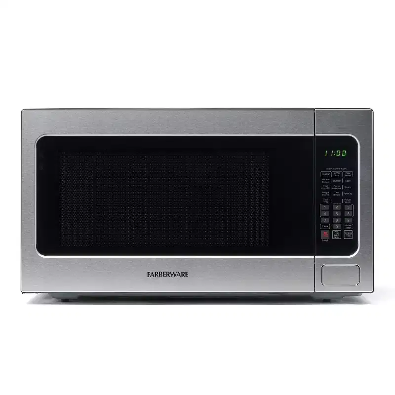 Farberware Professional 2.2 Cu. Ft. 1200-Watt Microwave Oven with Smart Sensor Cooking, Stainless Steel