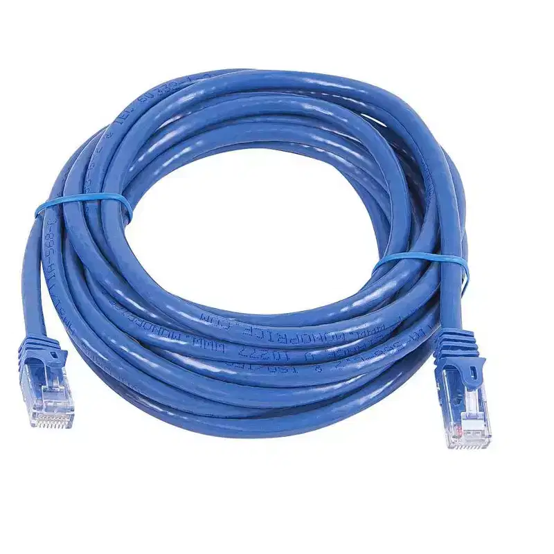 Monoprice Cat5e Ethernet Patch Cable - 14 Feet - Blue | Network Internet Cord - Snagless RJ45, Stranded, 350Mhz, UTP, Pure Bare Copper Wire, 24AWG -