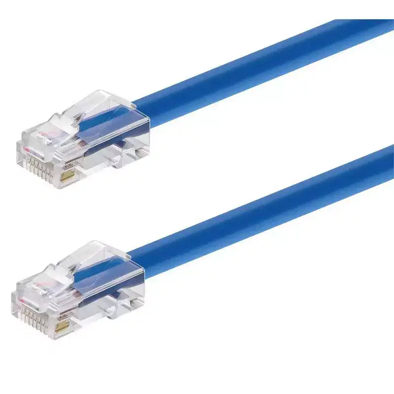Monoprice Cat6A Patch Cable - 15 Feet - Blue | 26AWG, 10G, Bare Copper conductor, Gold Plated Copper Connector, RJ45, Non-booted Ethernet Cable