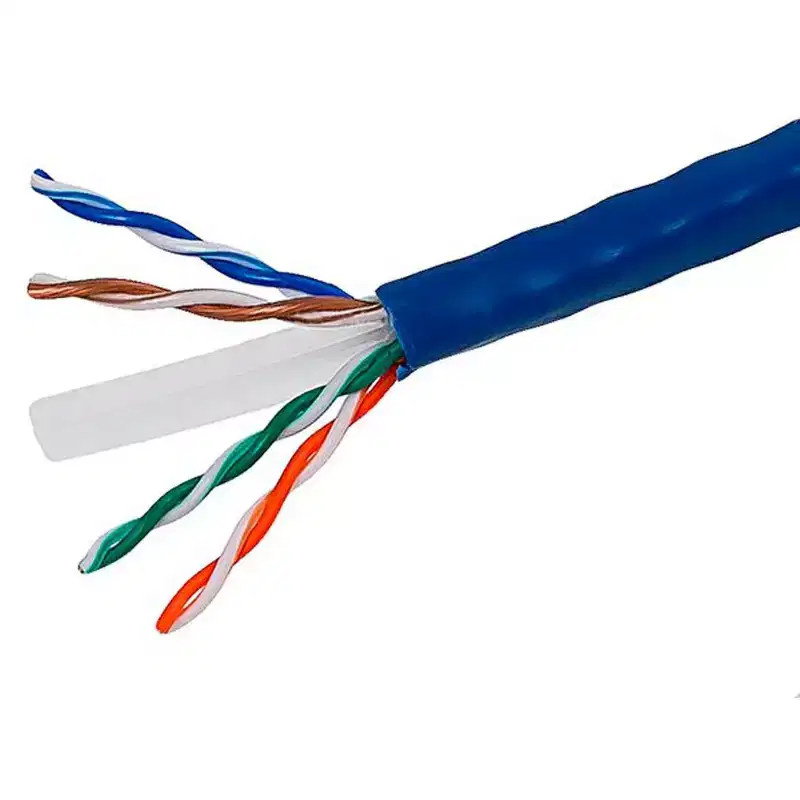 Monoprice Cat6 Ethernet Bulk Cable - Network Internet Cord - Solid, 500Mhz, UTP, CMR, Riser Rated, Pure Bare Copper Wire, 23AWG, 1000ft, Blue