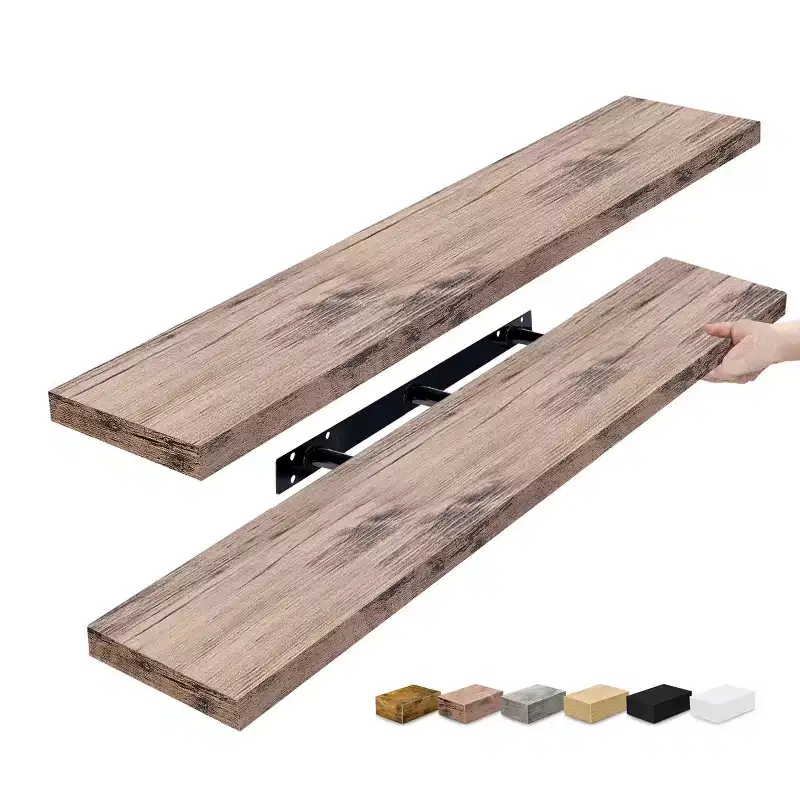 Sorbus 2 Pack 48 Inch Wall Mounted Floating Shelves - for Bedroom, Kitchen, Living Room, Bathroom Shelves, Farmhouse Home Dcor