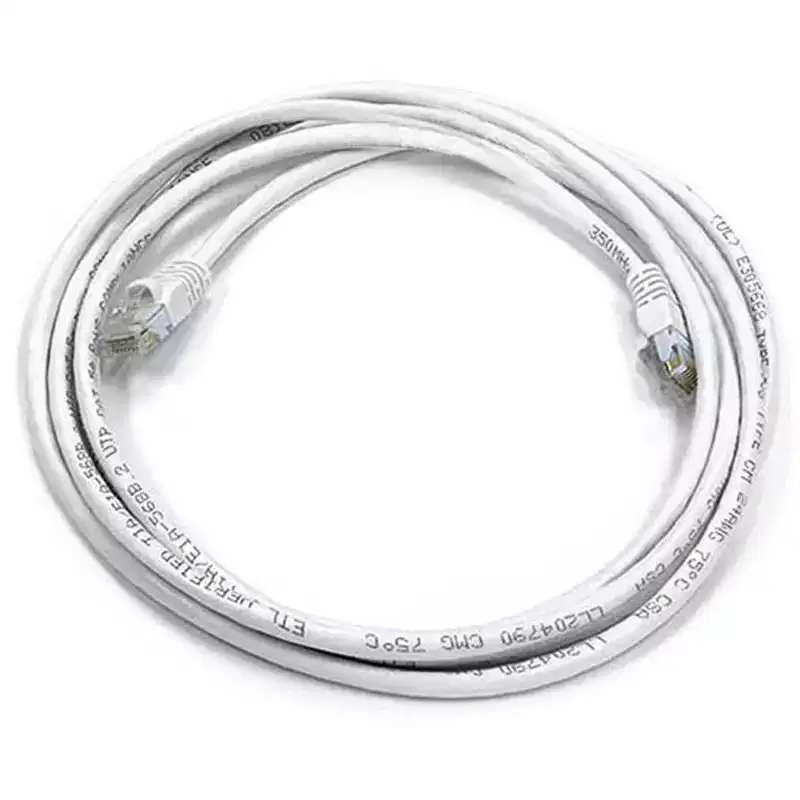 Monoprice Cat6 Ethernet Patch Cable - 7 Feet - White | Network Internet Cord - RJ45, Stranded, 550Mhz, UTP, Pure Bare Copper Wire, 24AWG