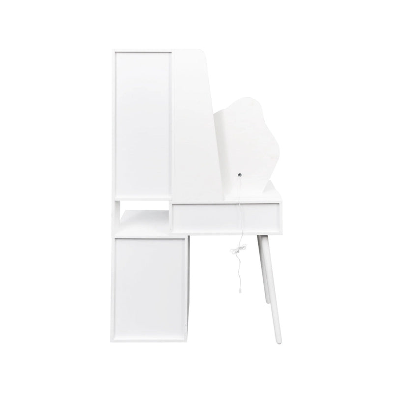Vanity Desk with Mirror and Lights, Makeup Vanity Mirror with Lights,Dressing Table with 5 Drawers