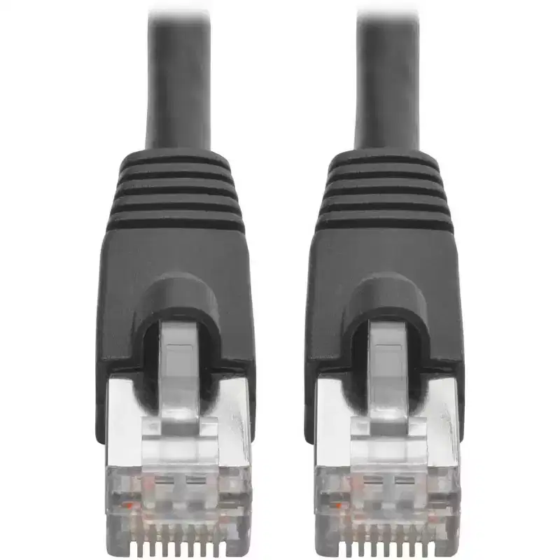 Tripp Lite Cat6a Ethernet Cable 10G STP Snagless Shielded PoE M/M Black 6ft (N262006BK)