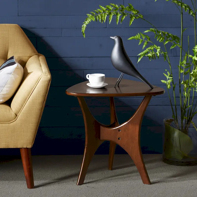 INK+IVY Blaze Triangle Wood Side Table