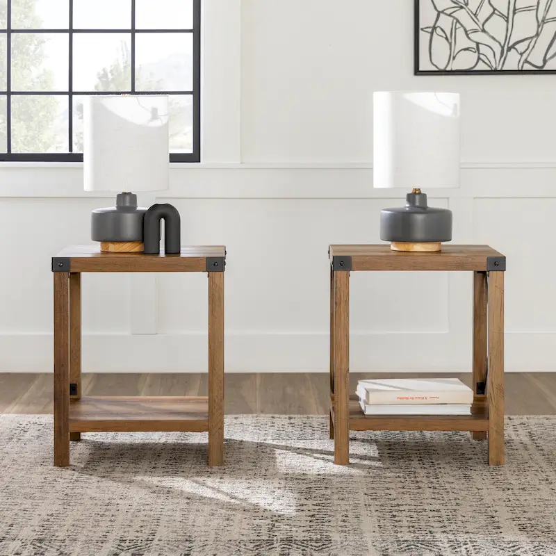 Middlebrook Kujawa 18-inch X-side Accent Table (Set of 2)