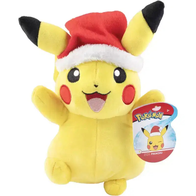 Pokmon 8 Pikachu Plush with Red Hat Accessory - Officially Licensed - Generation 1 - Stuffed Animal Toy Figure - Gift Kids, Boys, Girls - 2+