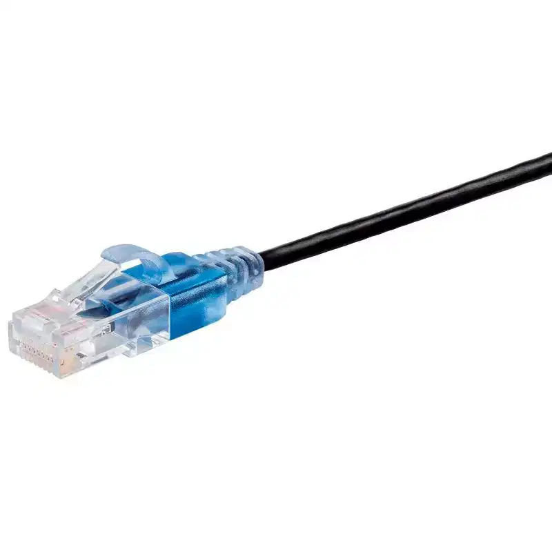 Monoprice Cat6A Ethernet Patch Cable - 50 Feet - Red (5-Pack) Snagless RJ45, UTP, Pure Bare Copper Wire, 10G, 30AWG - SlimRun Series