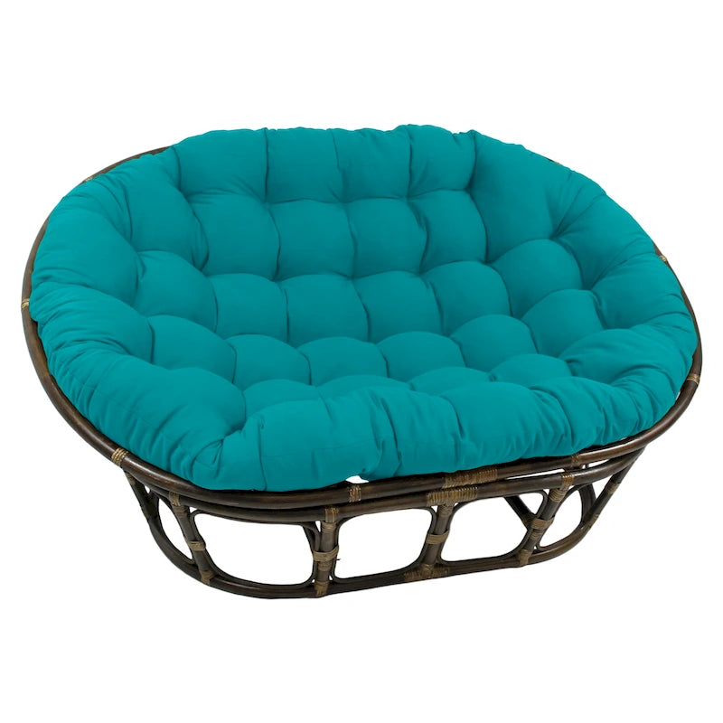 65-inch by 48-inch Solid Twill Double Papasan Cushion (Cushion Only)