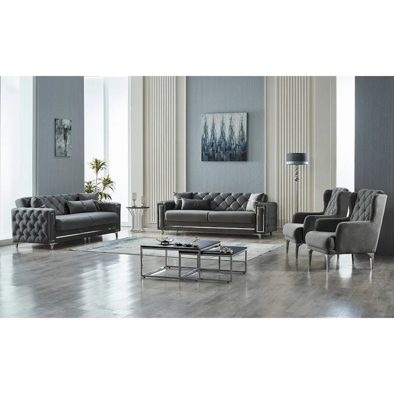 Boost 4 Pieces Living Room Sets 1 Sofa 1 Chair