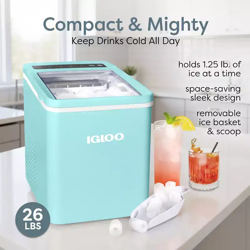 Igloo 26-Pound Automatic Portable Countertop Ice Maker Machine