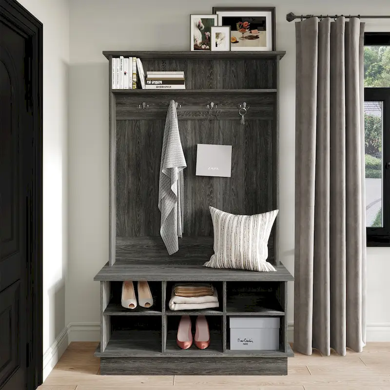 Modern and Contemporary Hall Tree with Storage