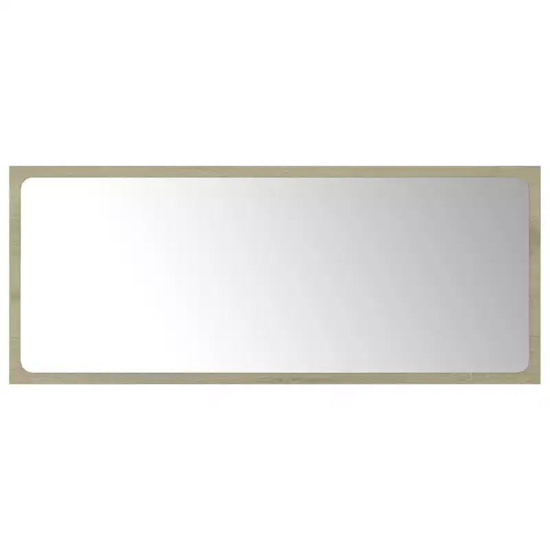 vidaXL Bathroom Mirror with Contemporary Design, Sonoma Oak Finish, Made of Engineally Provide a Unique Environment to Display Your Decor.
