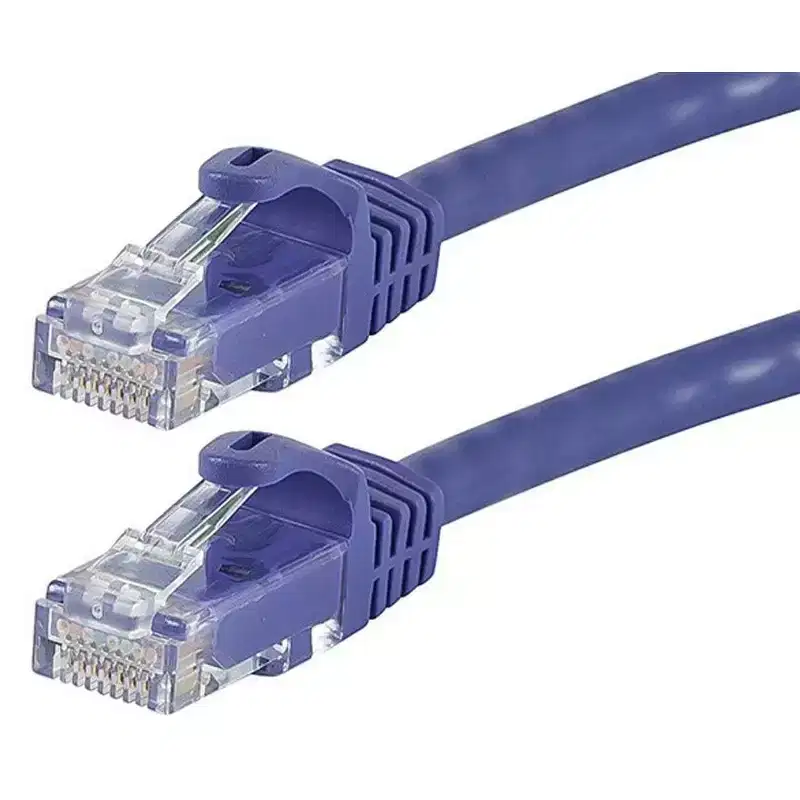 Monoprice Cat6 Ethernet Patch Cable - 2 Feet - Purple | Network Internet Cord - RJ45, Stranded, 550Mhz, UTP, Pure Bare Copper Wire, 24AWG - Flexboot