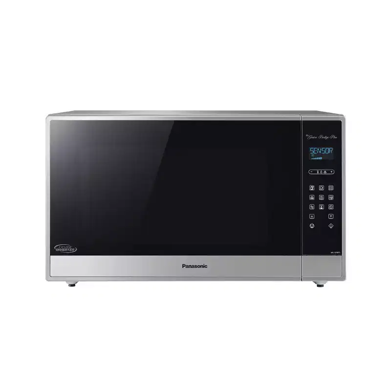 Panasonic 2.2 cu ft Cyclonic Inverter Microwave Oven - Silver - SE985S: Countertop, 1250W, Child Lock, 10 Power Levels