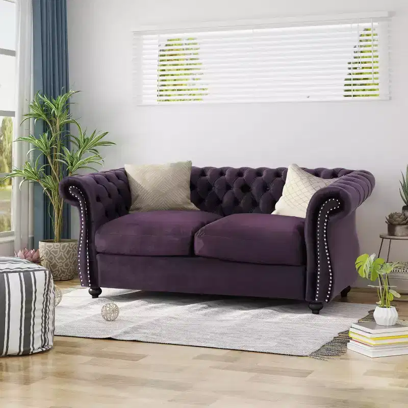 Somerville Traditional Chesterfield Loveseat - Christopher Knight Home
