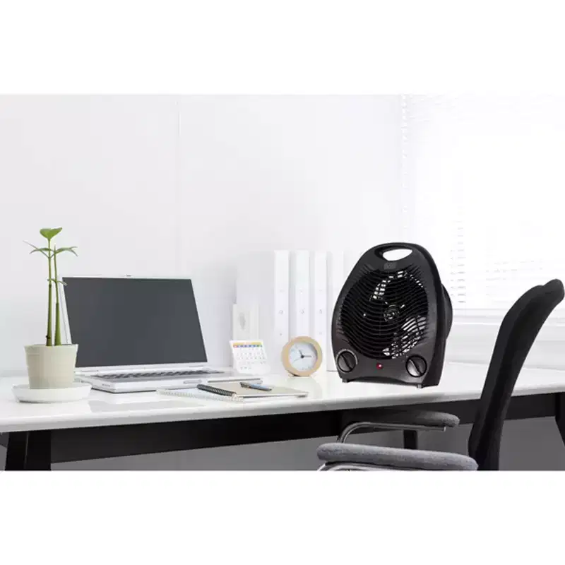 BLACK+DECKER 1,500-Watt-Max Personal Desktop Heater with Fan Setting in Black
