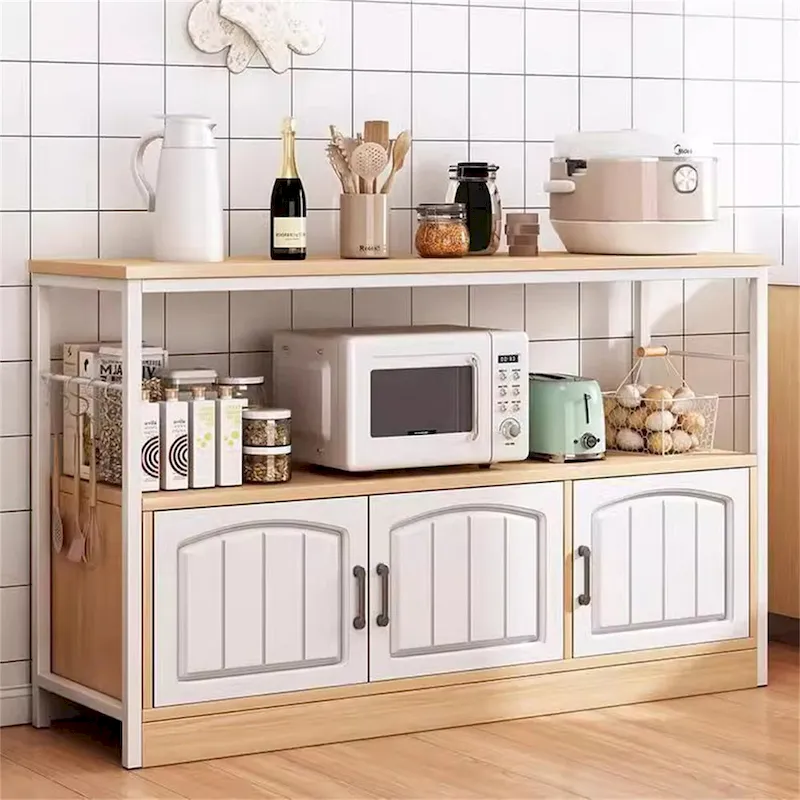 Kitchen Utility Storage Shelf with Cabinet