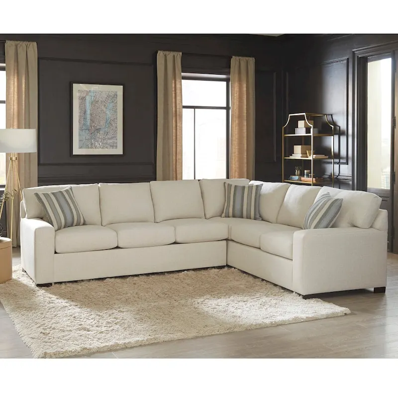 Cream Beige Fabric Sleeper Sofa Bed with Queen Gel Memory Foam Mattress
