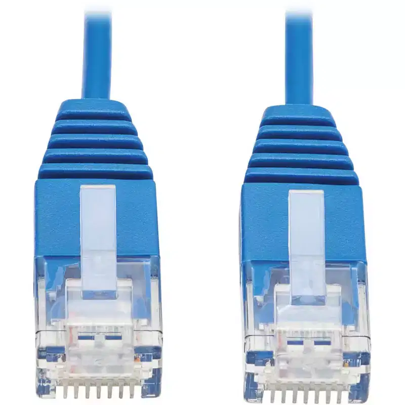 Tripp Lite Ultra Slim Cat6 Gigabit Ethernet Cable RJ45 M/M Blue 1ft N200UR01BL
