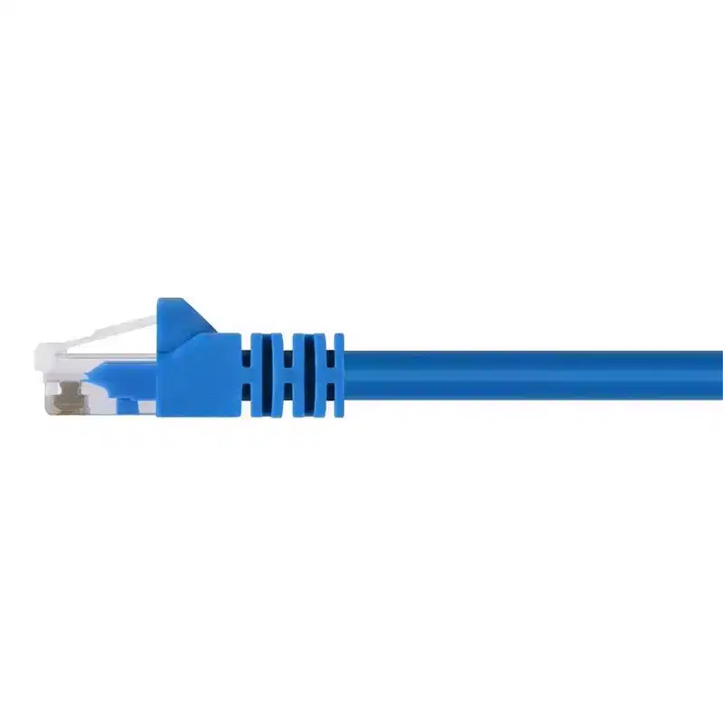 Monoprice Cat6 Ethernet Patch Cable - 25 Feet - Blue | Network Internet Cord - RJ45, Stranded, 550Mhz, UTP, Pure Bare Copper Wire, 24AWG