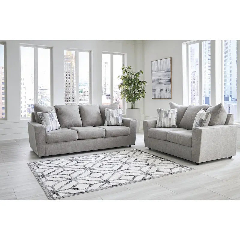 Signature Design by Ashley Stairatt Gray 2-Piece Upholstery Package - 86 W x 38 D x 39 H