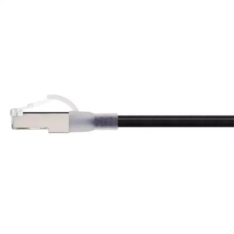Monoprice Cat6A Ethernet Patch Cable - 15 Feet - Black | Snagless, Double Shielded, Component Level, CM, 30AWG, Networking Cable LAN Modem Router