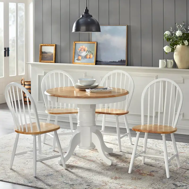 Simple Living Lancaster 5-Piece Solid Wood Dining Set