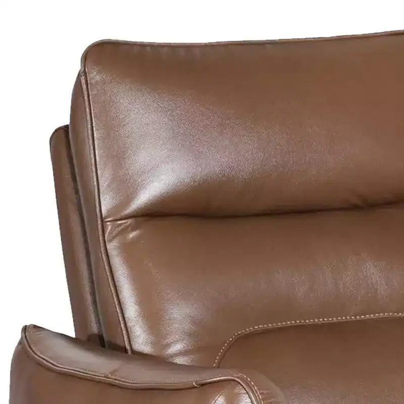Royal Hampton Power Recliner Chair, Rich Caramel Brown Leather Match, Foam
