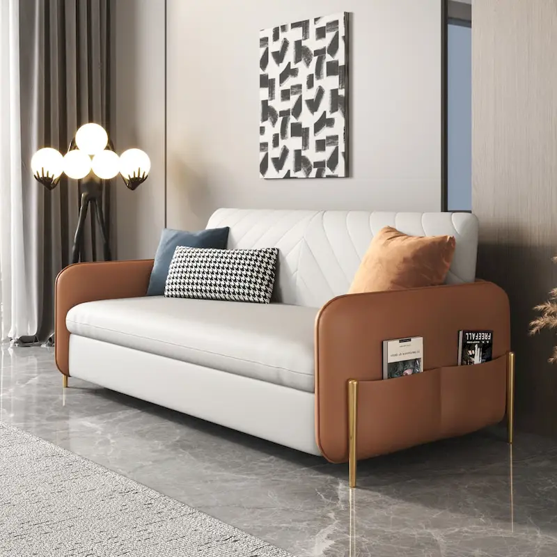 JASIWAY 67 in. Width Modern Pull Out Queen Size Sofa Bed