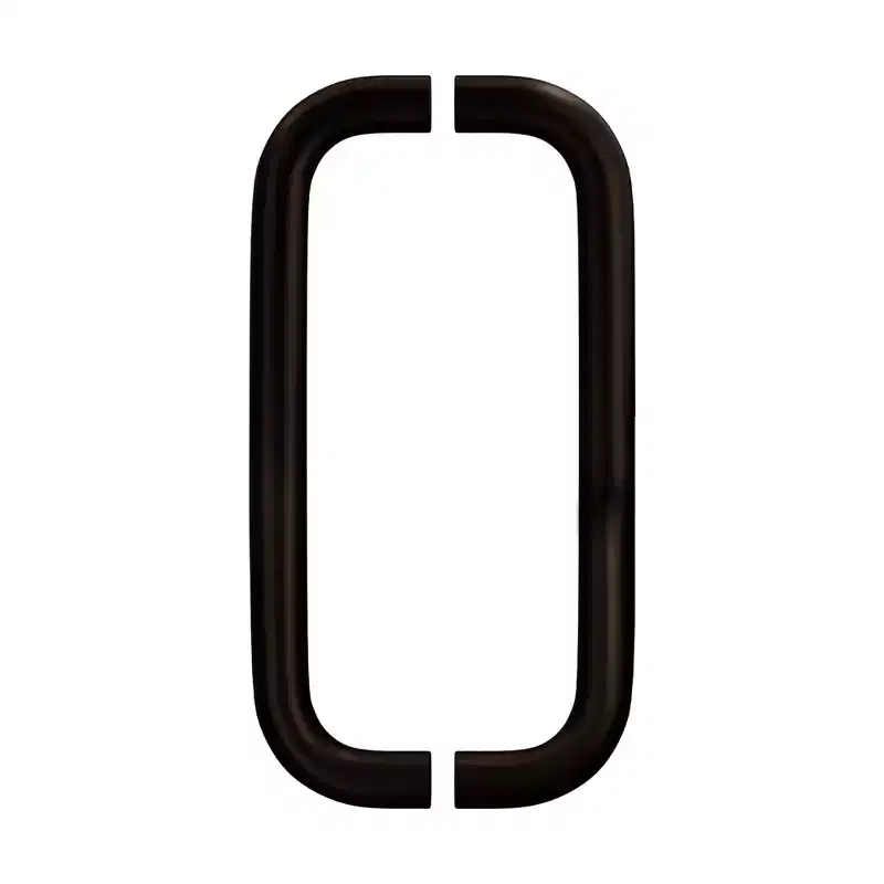 Brixwell 1PL10X10DU Straight Back-to-Back Pull Handle, 10 Mounting Center To Center, Aluminum Material, Dark Bronze Finish