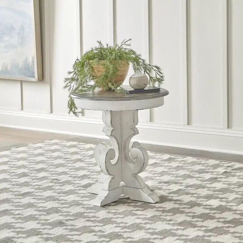 Magnolia Manor Round End Table - 2 Finish Options