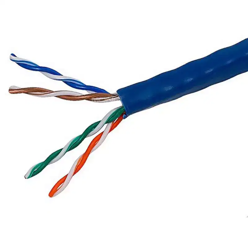 Monoprice Cat5e Ethernet Bulk Cable - Network Internet Cord - Solid, 350Mhz, UTP, CMR, Riser Rated, Pure Bare Copper Wire, 24AWG, 1000ft, Blue