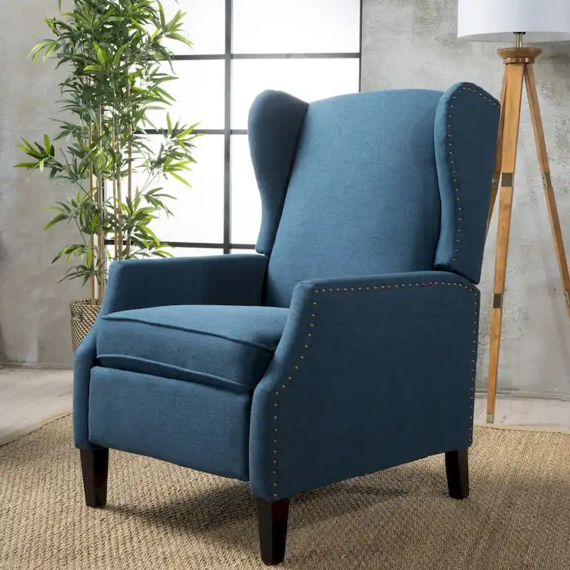 Wescott Wingback Pushback Recliner by Christopher Knight Home