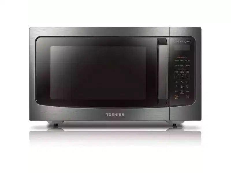 Toshiba 1.6-cu ft 1250-Watt Countertop Microwave Oven with Inverter Technology and Smart Sensor