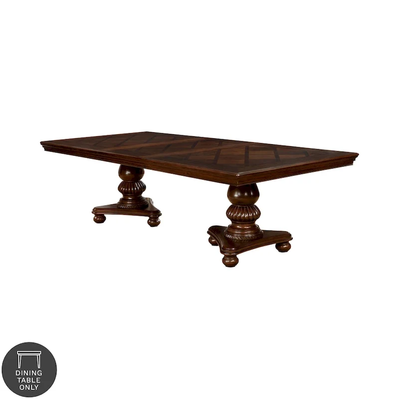 Copper Grove Madzharovo Brown Cherry 103-inch Expandable Dining Table