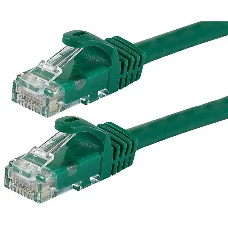 Monoprice Cat5e Ethernet Patch Cable - 10 Feet - Green | Network Internet Cord - RJ45, Stranded, 350Mhz, UTP, Pure Bare Copper Wire, 24AWG - Flexboot