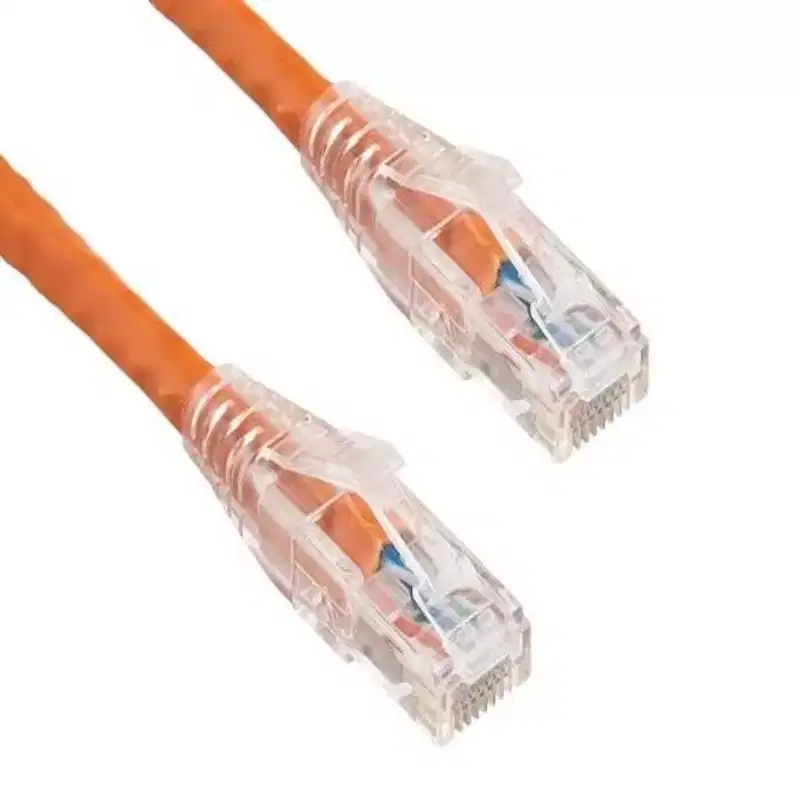 SANOXY Cables and Adapters; 5ft Cat6 550 MHz UTP Ethernet Network Patch Cable with Clear Snagless Boot, Orange