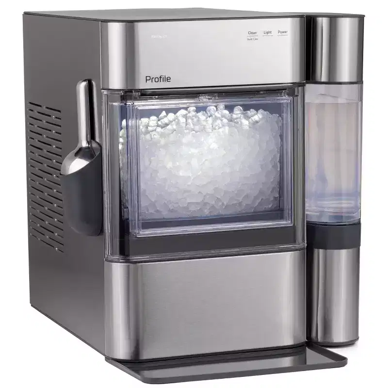 GE Appliances Opal 2.0 Ultra Nugget Ice Maker with Side Tank and Scale Inhibiting Filter