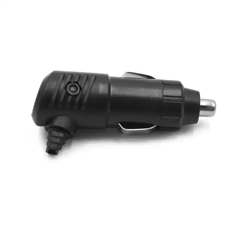 Unique Bargains 12V 24V Car Cigarette Lighter Plug Charger Socket Outlet Adapter Black 2.8 2pcs