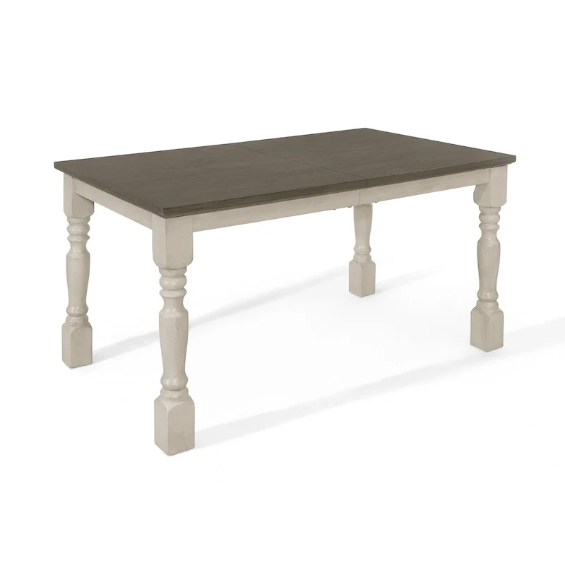Mid-century Elegant Two-tone Dining Table