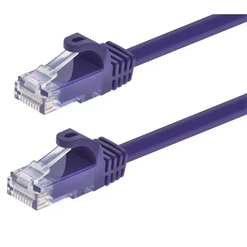 Monoprice Cat6 Ethernet Patch Cable - 10 Feet - Purple | Network Internet Cord - RJ45, Stranded, 550Mhz, UTP, Pure Bare Copper Wire, 24AWG - Flexboot