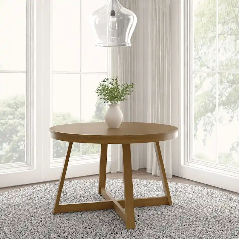 Plank and Beam Classic Solid Wood Round Dining Table - 47
