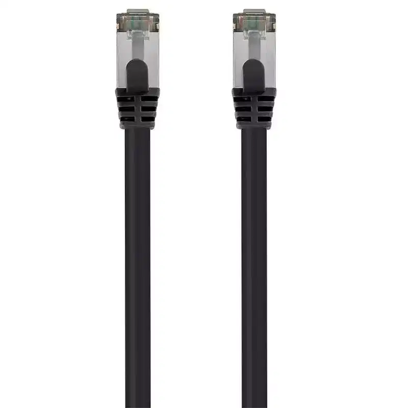 Monoprice Cat8 26AWG S/FTP Ethernet Network Cable - 7 Feet - Black | 2GHz, 40Gbps, 3dB Headroom, Pure Bare Copper, PVC - Entegrade Series
