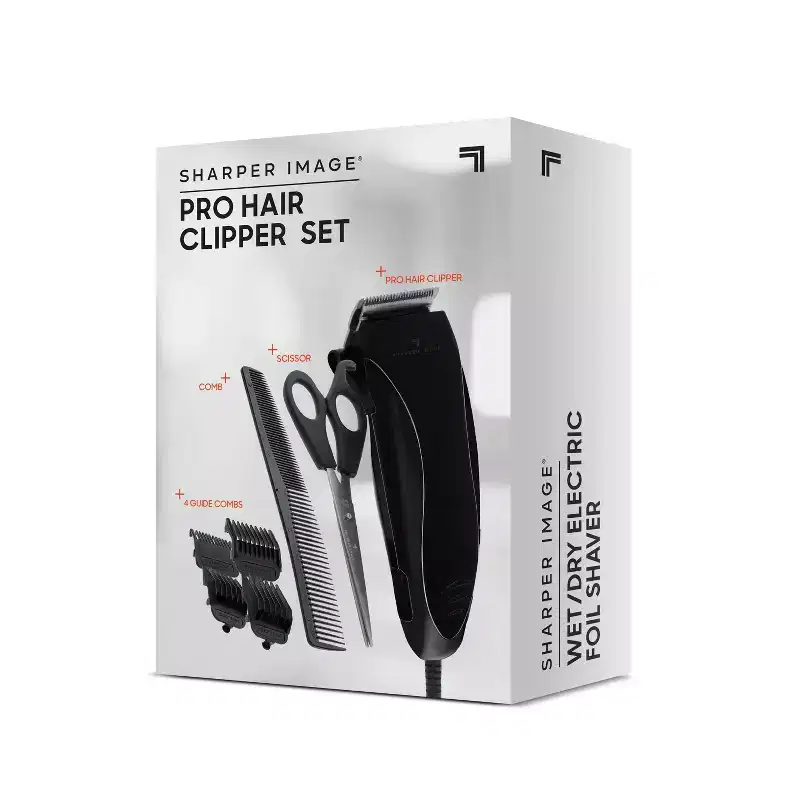 Sharper Image Pro Hair Clipper Set - Black